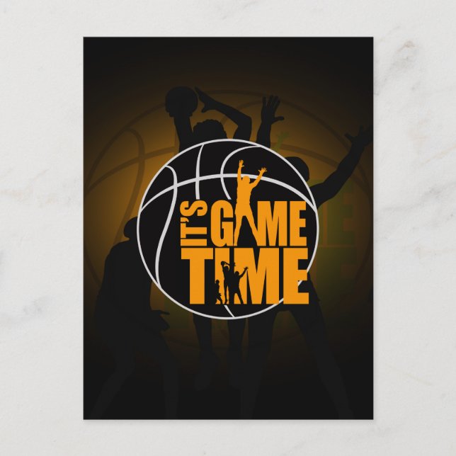 It's Game Time - Yellow  Postcard (Front)