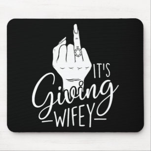 It's Giving Wifey - Wedding Bride Bachelorette Bri Mouse Pad