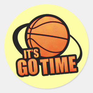 Its Go Time Basketball Sticker