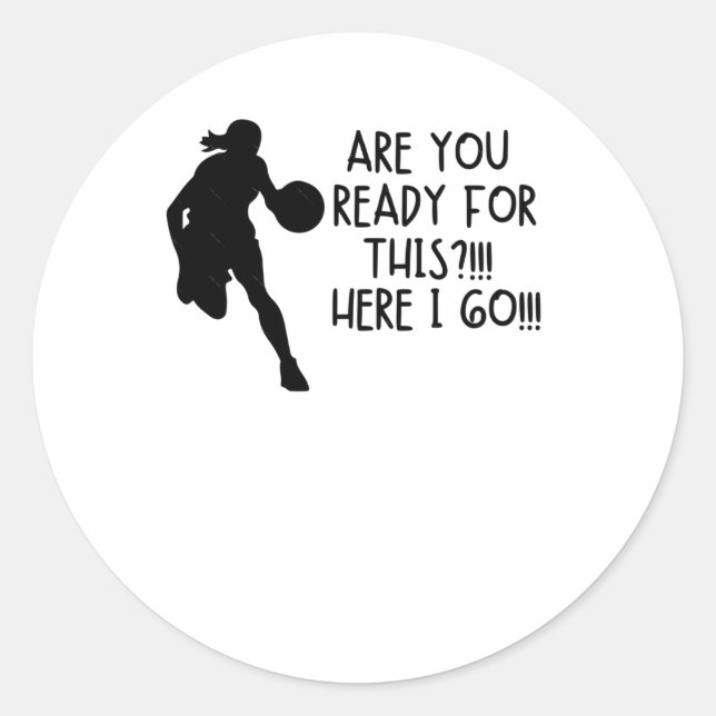It's Go-time!!! Relaxed Fit  Classic Round Sticker (Front)