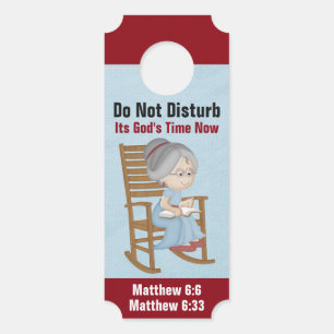 Its God's Time Now - Small door hanger tags
