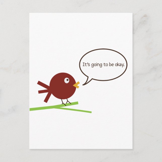 It's Going to Be Okay Postcard (Front)