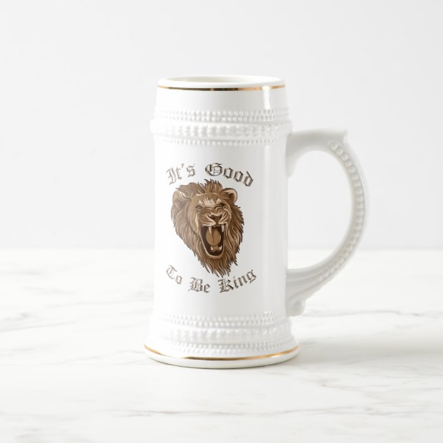 It's Good To Be King Lion Beer Stein (Right)