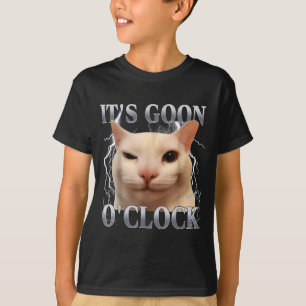 It's Goon O'clock Funny Cat Meme Men Women Humor S T-Shirt