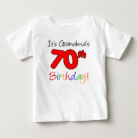 It's Grandma's 70th Birthday For Grandchild