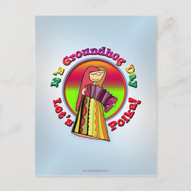 It's Groundhog Day! Postcard (Front)