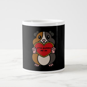 It's Guinea Pig Heart Be OK Cute Guinea Pig Large Coffee Mug