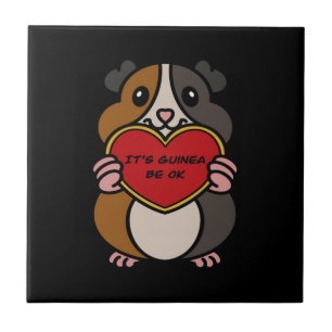 It's Guinea Pig Heart Be OK   Cute Guinea Pig Tile