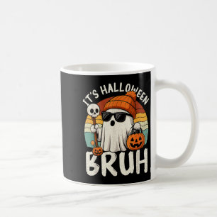 It's Halloween Bruh Boo Ghost Pumpkin Costume Boys Coffee Mug