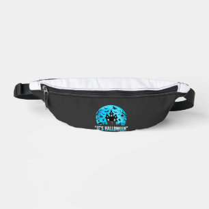 It's Halloween Haunted House Bat Design Fanny Pack