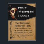 It's Happening Again Postcard invite<br><div class="desc">Customize this unique postcard with your own information to send out to your guest for your next spooky party. Perfect for Halloween Parties or thrilling Sleepovers. Use for any event that you want to grab their attention!</div>
