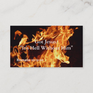 It's Hell Without Him Business Card