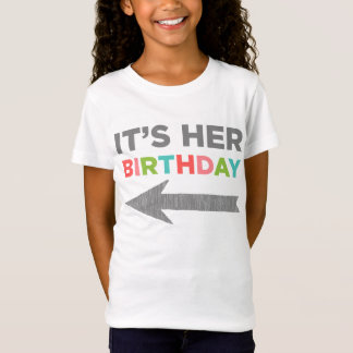 It's Her Birthday (right arrow) T-Shirt