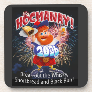 IT'S HOGMANAY! Break out the whisky.and shortbread Coaster