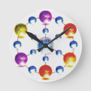 It's Holiday Time Round Clock