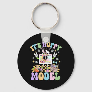 It's Hoppy Day To Model Easter Day Speech Therapis Keychain