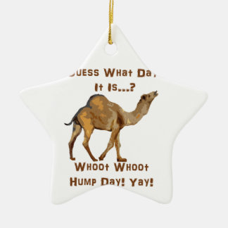 Its Hump Day Ceramic Ornament
