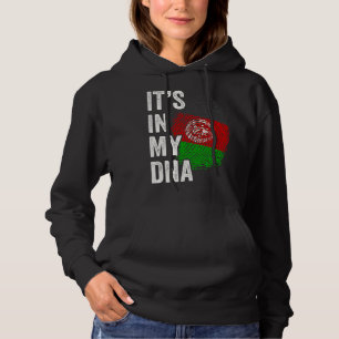 ITS IN MY DNA Afghanistan Flag Afghan Roots Pride Hoodie