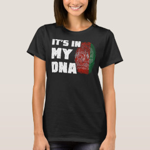 It's In My DNA Afghanistan Flag Fingerprint Men Wo T-Shirt