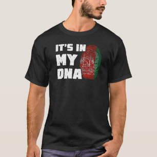 It's In My DNA Afghanistan Flag Fingerprint Men Wo T-Shirt
