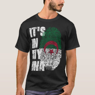 IT'S IN MY DNA Algeria Flag Boy Girl Gift T-Shirt