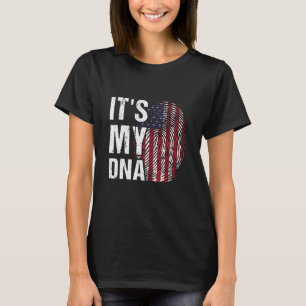 It's In My Dna America Flag Happy Men Women Match T-Shirt