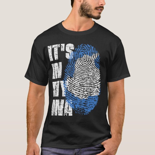 IT'S IN MY DNA Antarctica Flag Boy Girl Gift T-Shirt (Front)