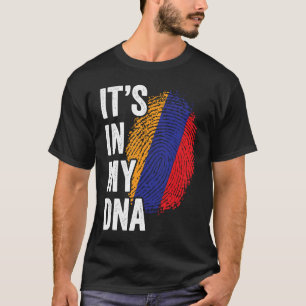 ITS IN MY DNA Armenia Flag Armenian Roots Pride Ge T-Shirt