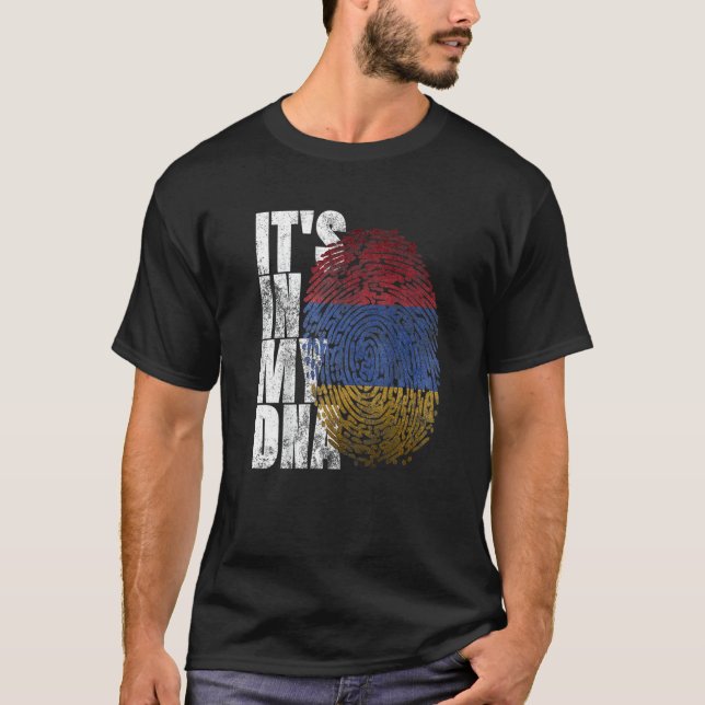 It's In My DNA Armenian Sign Proud Pride Armenia F T-Shirt (Front)