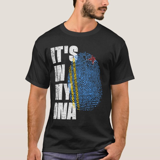 IT'S IN MY DNA Aruba Flag T-Shirt (Front)