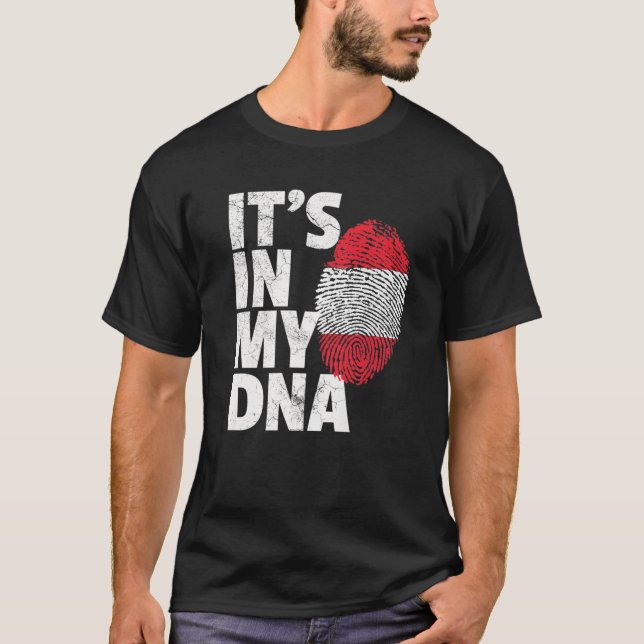 IT's IN MY DNA Austrian Austria Flag T Gift Men Wo T-Shirt (Front)