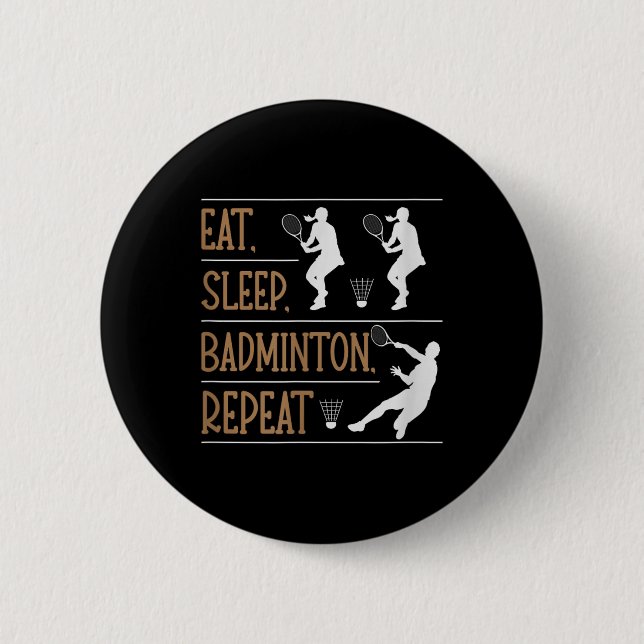 Its In My Dna Badminton Shuttle Racket Badminton P 2 Inch Round Button (Front)