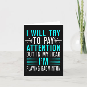 Its In My Dna Badminton Shuttle Racket Badminton P Card