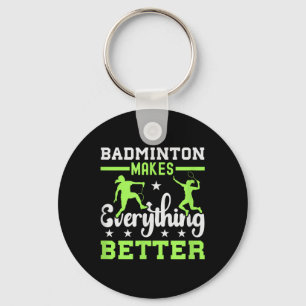 Its In My Dna Badminton Shuttle Racket Badminton P Keychain