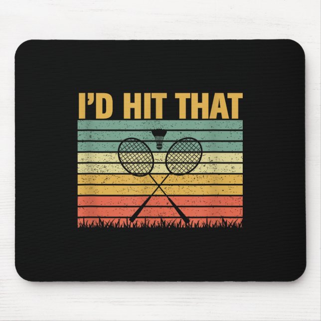 Its In My Dna Badminton Shuttle Racket Badminton P Mouse Pad (Front)
