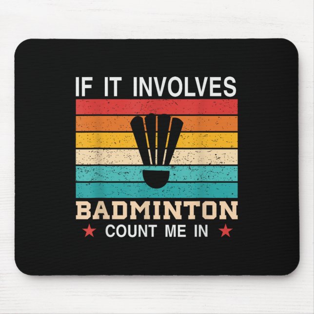 Its In My Dna Badminton Shuttle Racket Badminton P Mouse Pad (Front)