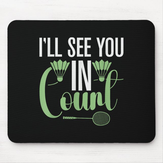 Its In My Dna Badminton Shuttle Racket Badminton P Mouse Pad (Front)