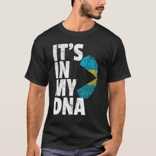 It's In My Dna Bahamas Flag Men Women Kids T-Shirt