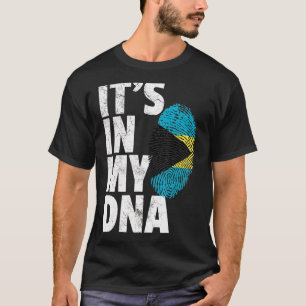 It's In My Dna Bahamas Flag Men Women Kids T-Shirt
