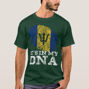 Its in My DNA Barbados Barbadian Bajan Flag funny T-Shirt