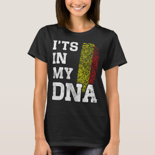 It's In My DNA Belgian Fingerprint Proud Belgium F T-Shirt