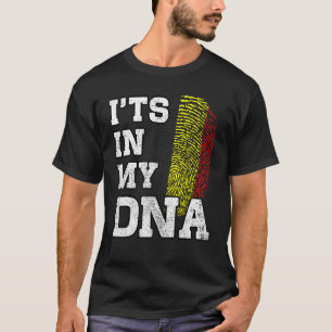 It's In My DNA Belgian Fingerprint Proud Belgium F T-Shirt