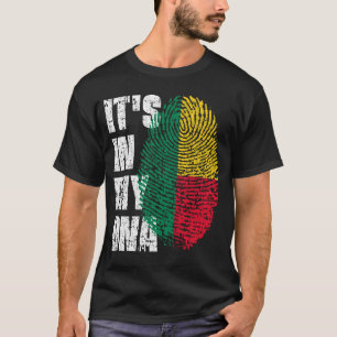 IT'S IN MY DNA Benin Flag Boy Girl Gift T-Shirt