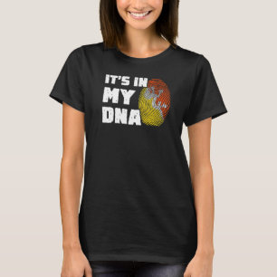 It's In My DNA Bhutan Flag Fingerprint Men Women T-Shirt
