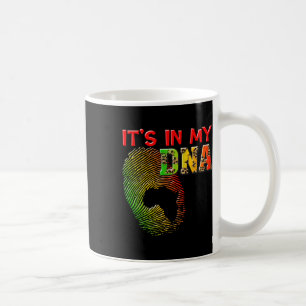 It's In My Dna Black History Roots African Fingerp Coffee Mug