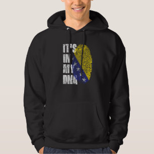 IT'S IN MY DNA bosnia and herzegovina Flag Bosnian Hoodie