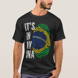 IT'S IN MY DNA Brazil Flag Men Women Kids T-Shirt