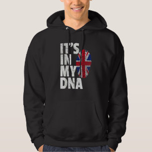 It's In My Dna British Flag England Uk Britain Hoodie