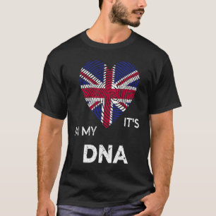 It's In My Dna British UK Flag England Nationality T-Shirt