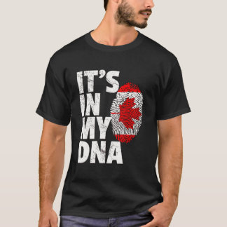It'S In My Dna Canada Canadian Flag Leaf Maple Pri T-Shirt